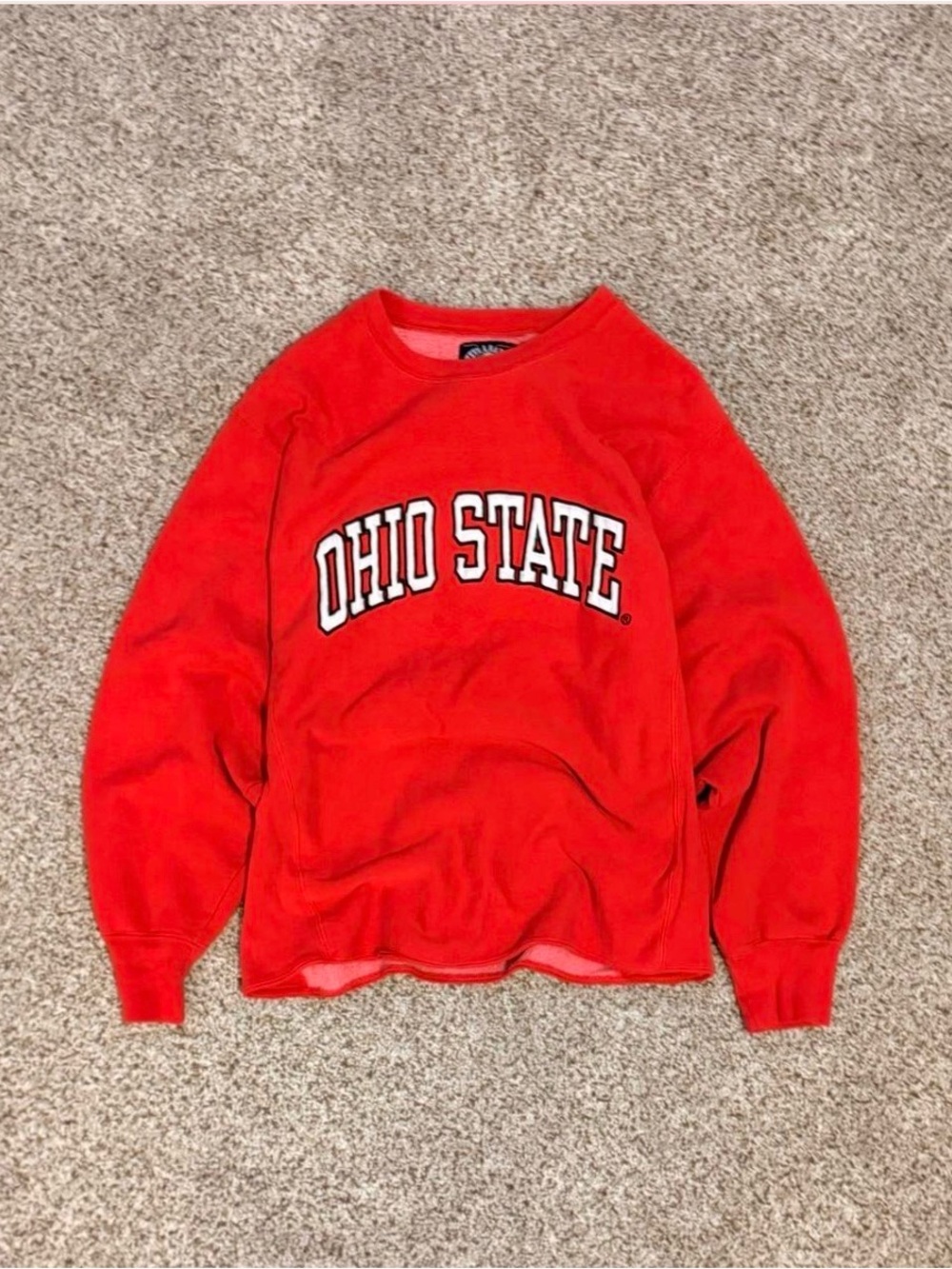 Steve & Barry's Red Ohio State Crewneck Sweatshirt